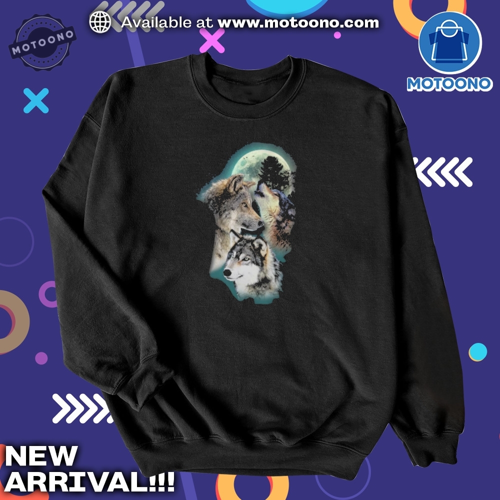 Wolf Wolves Moon Mountain Classic Tshirt Unisex Hoodie 6 Wolf Wolves Moon Mountain Classic T-Shirt, Unisex Hoodie