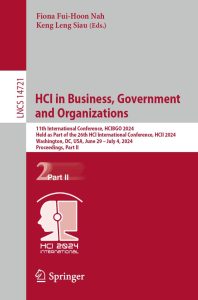 11th International Conference, HCIBGO 2024, Held as Part of the 26th HCI International Conference, HCII 2024, Washington, DC, USA, June 29 – July 4, 2024, Proceedings, Part II