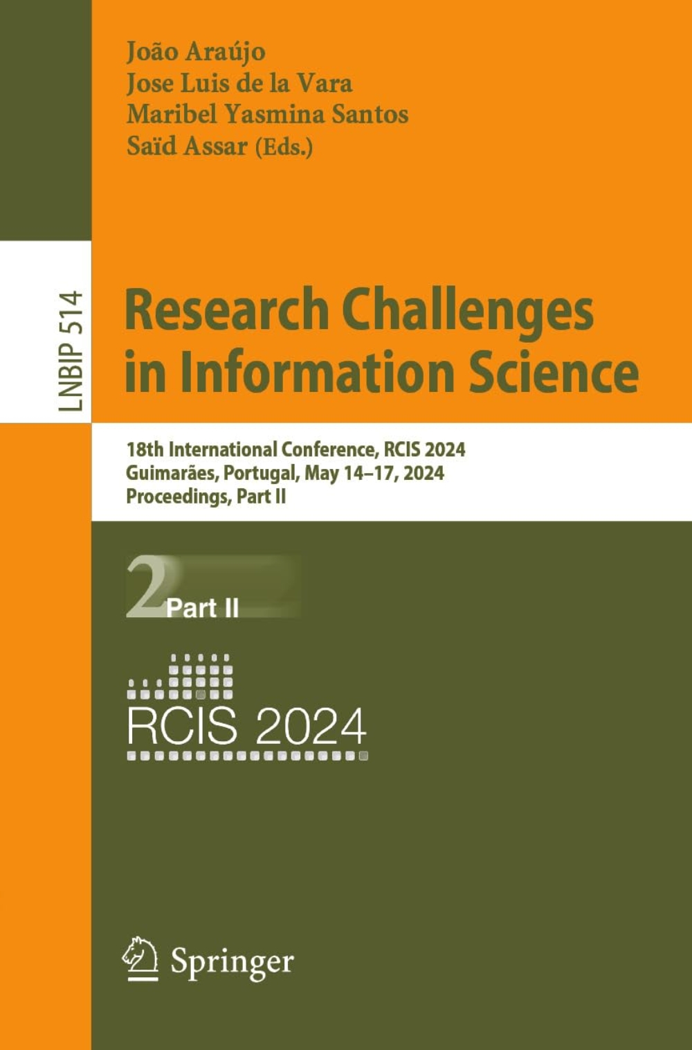 Research Challenges in Information Science: 18th International Conference, RCIS 2024, Guimarães, Portugal, May 14–17, 2024, Proceedings, Part II