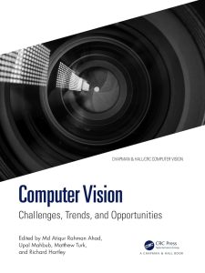 Computer Vision: Challenges, Trends, and Opportunities 1 Computer Vision: Challenges, Trends, and Opportunities